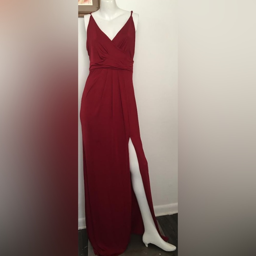 Windsor Size Large Floor Length Formal Red Dress